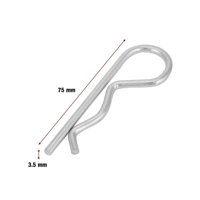 Cotter Pin Zinc B-Shaped Tractor Pin Clip Fastener Hitch Hairpin