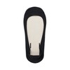 MUJI Women's Seamless Toe Shallow Footcover (Non-Skid Heel), Black