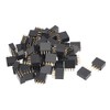 sourcing map 50pcs 2.54 mm Spacing 2x4-Pin Double Row Straight