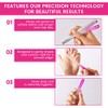 Premium Glass Nail File with Case - Fingernail File for