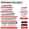 WETT 1/4" and 3/8" Drive Socket Set, 86-Piece Socket Wrench