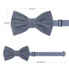 HOULIFE Men's Bow Tie Set - Adjustable Velvet Bow Tie,