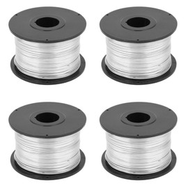 4 Rolls Rebar Tie Wire Tool, 0.8 mm 360 ft Each Roll Wire Coil Stainless Bailing Wires for Rebar Tie Gun