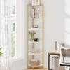 Hzuaneri Corner Shelf Stand, Corner Bookshelf, Storage Standing Shelf Unit