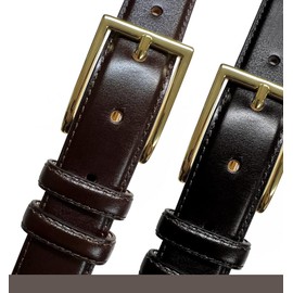 Cowboy Craft Men's Dress Belt Classic Buckle 100% Genuine Leather Business uniform Belts 1-1/8"(30mm) Wide (Smooth Black, 32)