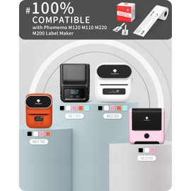 Phomemo Label Jewellery Price Stickers for Phomemo M120 M220 M110 M200 M221 Label Printer, Thermal Labels Sticker Paper for Jewellery, Price, Cable, 30 x 25-45 mm, 100 Labels/Roll