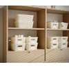 Resze 6 Pack Plastic Storage Baskets with Lids, Breathable Stackable