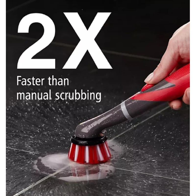 Rubbermaid Power Scrubber 5 Piece Set With Replaceable Heads