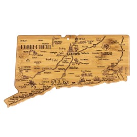 Totally Bamboo Connecticut State Destination Bamboo Serving and Cutting Board