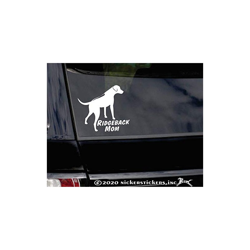 Ridgeback Mom ~ Rhodesian Ridgeback Dog Vinyl Window Decal