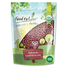 Adzuki Sprouting Beans, 8 Ounces – Whole Raw Dried Azuki Beans (Red Mung Beans), Kosher, Vegan, Bulk. Rich in Minerals, Dietary Fiber, and Protein. Perfect for Red Bean Paste, and Asian Dishes.