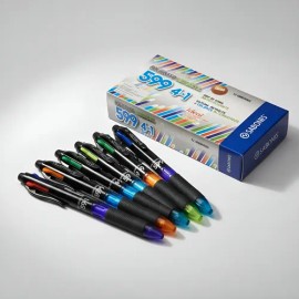 Boligrafo Pluma Retractil 4 Colores Sabonis Fb599 Grip                                                                                                
