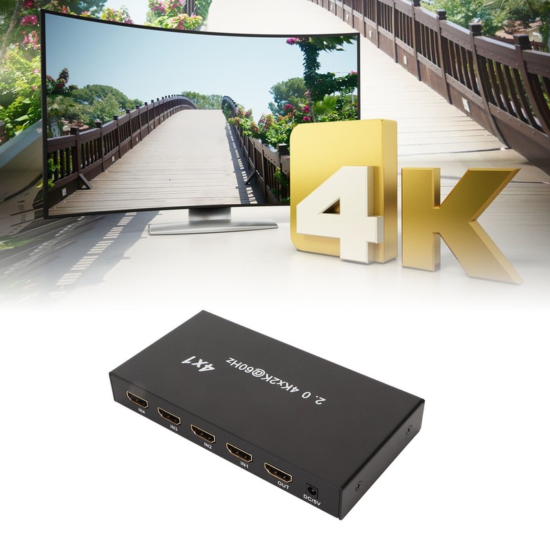 4K HD Multimedia Interface Switcher Professional Plug and Play Iron