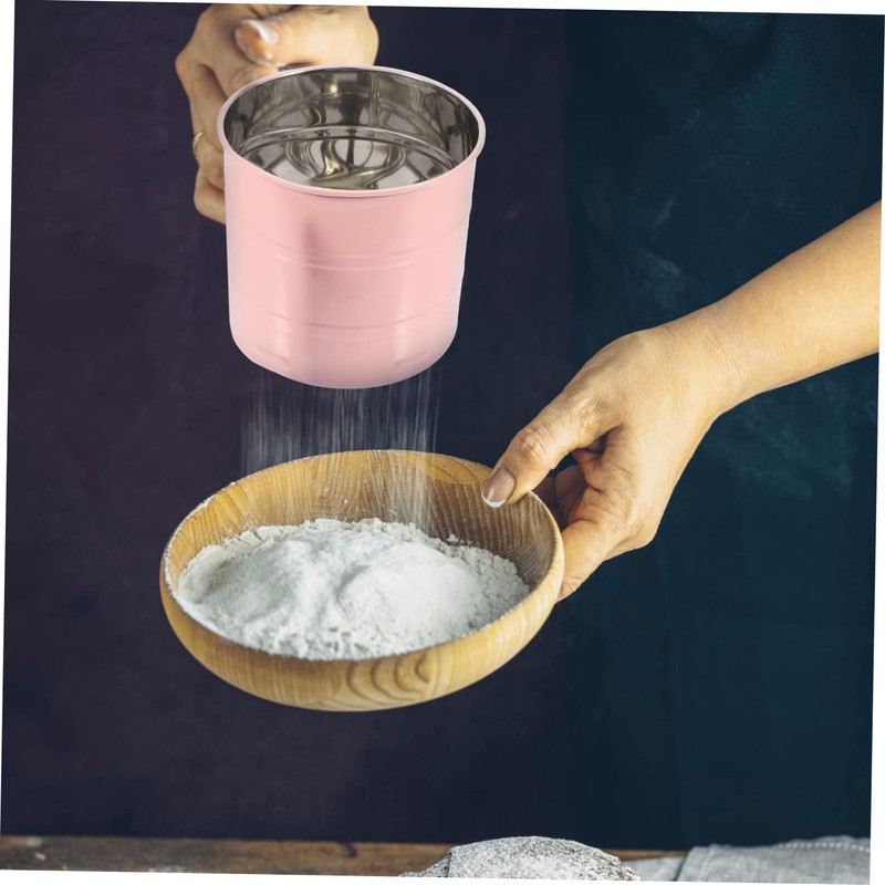 iplusmile Handheld Flour Sifter Cup Portable Powder Strainer for Baking