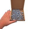 SKIR'CO (Pack of 80) Galvanised Steel 6.0 x 20mm Silver