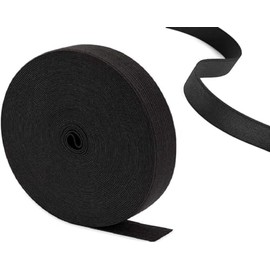Black Elastic Flat Woven Heavy Stretch Sewing Bands Webbing Garment Tailoring Dress Skirt Waist Band Headbands Trouser Art and Craft Elastic 25mm,50mm,75mm (1 Inch x 10 Meter)