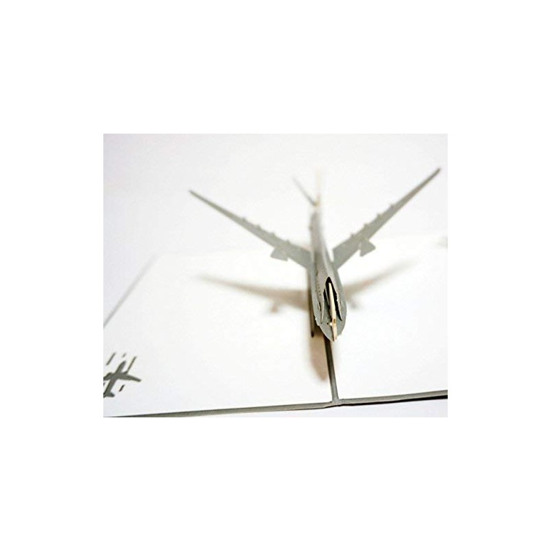 Happiest Birthday 3D Message Card Pop Up Greeting Card (Airplane)