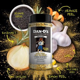 Dan-O’s Seasoning Crunchy | Medium Bottle | 1 Pack (8.9 oz)