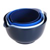 BoxedHome Nesting Plastic Mixing Bowl Set With Pour Spout, Microwave