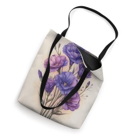Lisianthus Flower Cottagecore Graphic Tote Bag