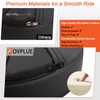 FOVPLUE Adjustable Rider Backrest,Detachable Plug-in Driver Backrest Pad w/Mounting Kit