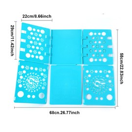 Clothes Folder T-Shirt Foldable Organizer Board Folding Laundry Folder for Home Kids Adults (Grey)