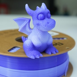 GratKit Gradient PETG Filament, Color Change 3D Printer Filament 1.75mm, 1kg, Multicolor PETG Translucent Gradient Dark Purple White