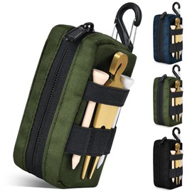 YooFa Nylon Golf Bag for Men Golf Ball Case [2 Pieces] Golf Equipment Ball Pouch Golf Zipper Closure Fork Golf Marker Hat Clip Golf Equipment Trinket Golf Bag Lightweight Durable Easy to Put On and