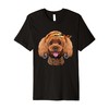 Punk Rock Poodle Dog with Bandana and Style Premium T-Shirt