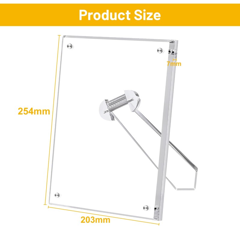 lalago Acrylic Magnetic Picture Frame, 20 x 25 cm, Frameless
