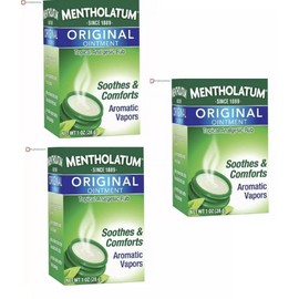 Mentholatum Original Ointment Jar 1 Oz X 3 Packs