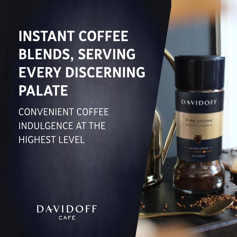 DAVIDOFF Fine Aroma Instant Coffee - Elegant and Fragrant -