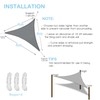 Sunal Triangular sun sail, 4 x 4 x 4 m,