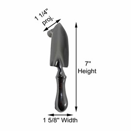 Renovators Supply Manufacturing Brass Door Knockers for Front Door 7 in. Trowel Style Chrome Plated Brass Door Knocker with Mounting Hardware