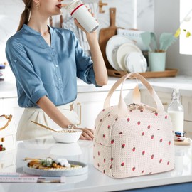 Rdddhur Kühltasche Klein, Lunchtasche Isoliertasche, Kühlbox Lunch Tasche, Tragbare Faltbar Lunchbag, Kühltasche Dosen, Kühltasche Brotdose für Schule Büro Picknick