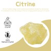 QINJIEJIE QINJIEJIE Citrine Large Crystal Healing Crystals 1.8"-2.2" 2PCS Raw