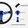 QYMOPAY Drifting Deep Dish Racing Steering Wheel, 6 Bolt Anti-Slip