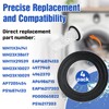 4-Pack Washer Drain Gasket Compatible with WH23X38617 Pump Filter with