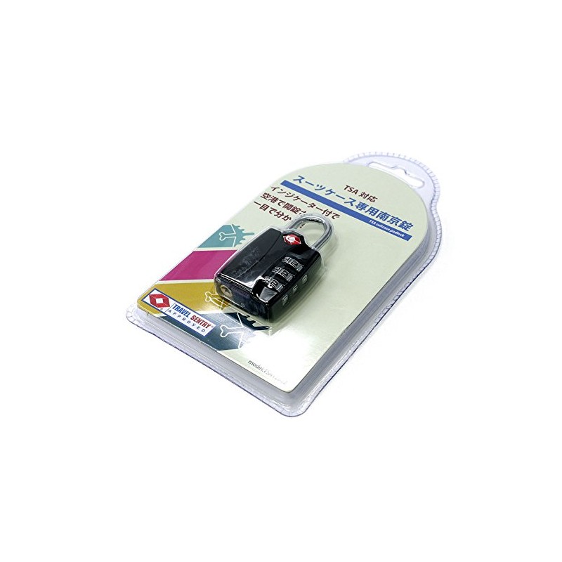 Padlock Luggage Suitcase TSA Password Number Indicator Indicator with Black