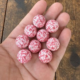 15mm Printed Silicone Beads - 10pc:_Pink Cowgirl