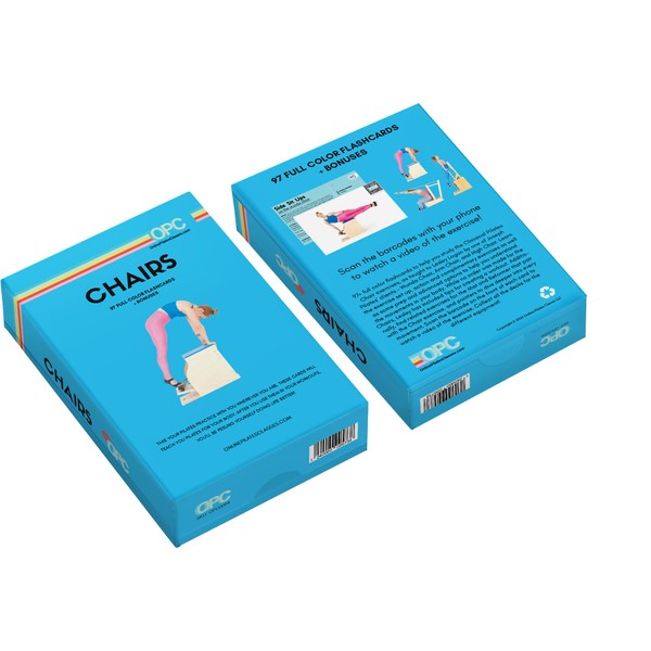 OnlinePilatesClasses Pilates Chair Deck with Video Tutorials, Fitness Flash Cards
