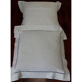 Aude Home Tablecloth White Cotton Hemstitch 85 x 85 cm