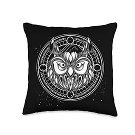 Funny Ornithologist Gift Idea Wildlife Nature Wise Bird Owl Throw Pillow