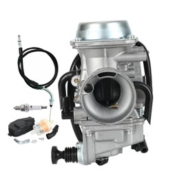 SVKCAR Carburetor with Throttle Cable for Honda FourTrax 250 300 350 Foreman 400 450 Rancher 350 Big Red 250 ATC250ES ATC250SX TRX350TE TRX350TM TRX350FM TRX400FW ATV