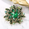 Clearine Marquise Austrian Crystal Rhinestone Elegant Flower Brooch for Women