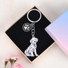 WEWAYSMILE Dog Car Keychain Pet Keychain Portable Metal Keychain Gift