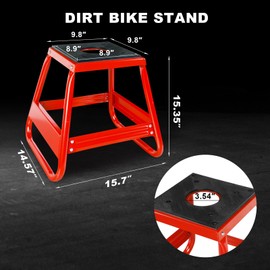 Jack Boss Motorcycle Stand Lift Dirt Bike Stand, Universal Panel Dirtbike Stand Jack Fit for Yamaha Honda Kawasaki, 1000LBS Capacity Removable Maintenance Motocross Stand Red