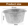 100 pcs Foil Cups,Silver Foil Baking Cups Muffin Liners for