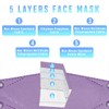 Lutema 5-Layer Disposable Face Mask 5-Ply Protection Breathable Comfortable Made