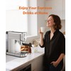 Espresso Machine 20 Bar,Compact Espresso Machine with Milk Frother,Stainless Steel
